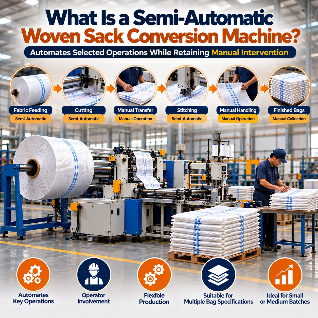 What Is a Semi-Automatic Woven Sack Conversion Machine